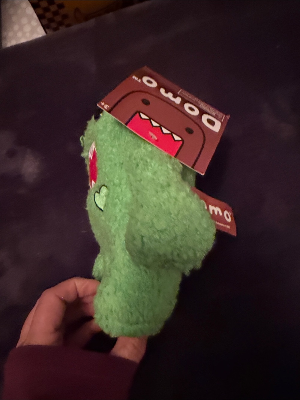 Domo zombie plush Stuffed Toy - Green with Red Mouth - Picture 9 of 15